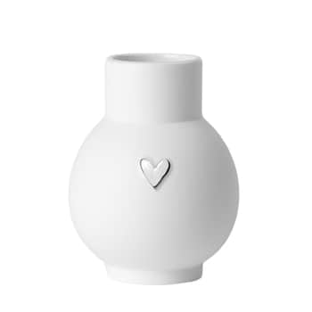 Porcelánová vázička Ball Silver 9 cm